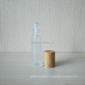 10ml essential oil white glass roller bottle with bamboo lid GR-009S